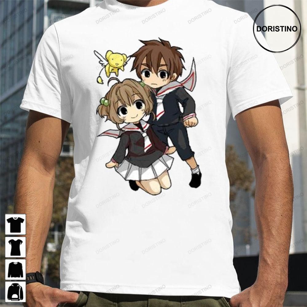 Chibi Sakura And Shaoran Card Captor Sakura Limited Edition T-shirts